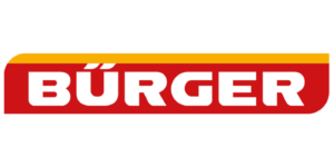BÜRGER Logo in Rot und Gelb