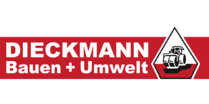 Logo Dieckmann Bauen + Umwelt mit Straßenwalze