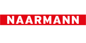 NAARMANN Logo auf rotem Hintergrund