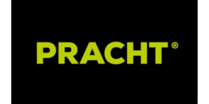 PRACHT Logo in Grün auf schwarzem Hintergrund