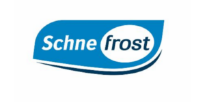 Schnefrost Logo in Blau und Weiß