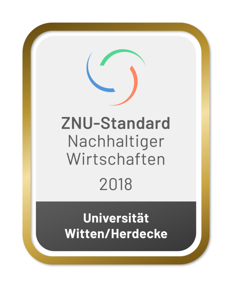 ZNU-Standard Nachhaltiger Wirtschaften 2018 Siegel
